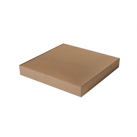 Caja Pizza modelo Kraft 260 x 260 x 40mm (100 uds)