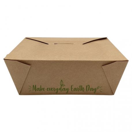 Envases Take-Away 197 x 140 x 45mm "Make everyday earth day" (200 uds)