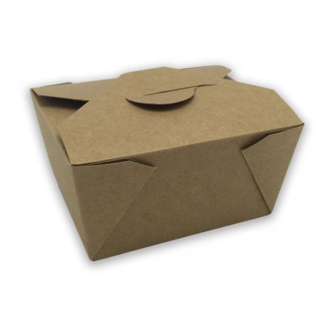 Caja americana Take-Away Kraft 113 x 90 x 63mm (450 uds)