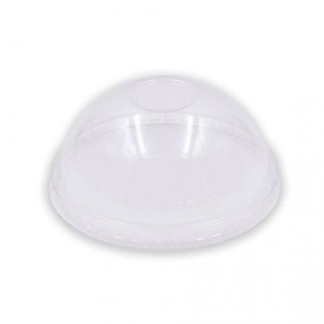 Tapas PET cúpula cerrada transparente para tarrinas de 6 Oz. (1.000 uds)