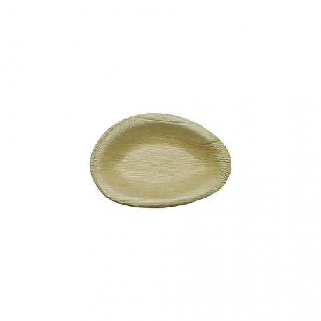 Platos de hoja de Palma Ovalados 90 x 60mm (100 uds)