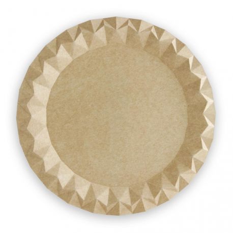 Platos de cartón Kraft 290mm (600 uds)