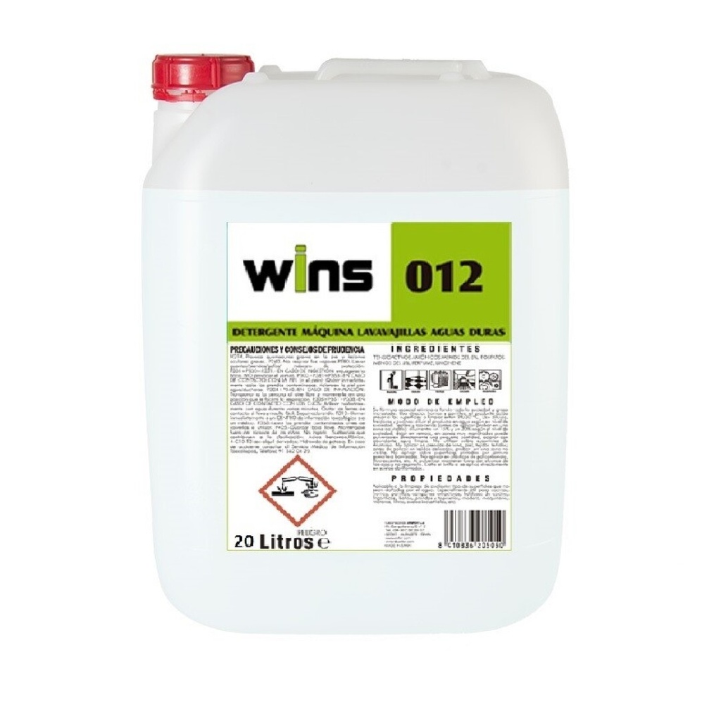 DETERGENTE AUTO AGUAS DURAS 012 20L WINS