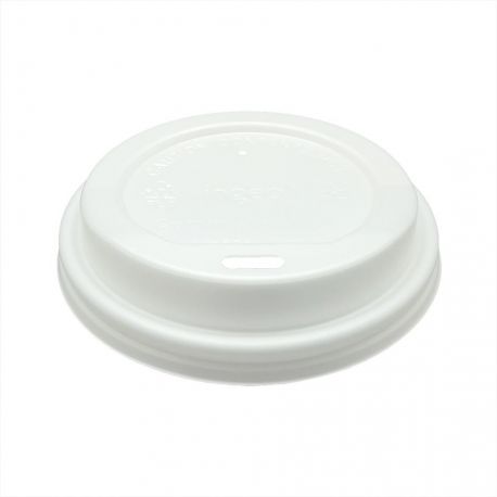 [TABIPA000004] Tapa PLA blanca para vasos de papel Ø 73mm (1.000 uds)