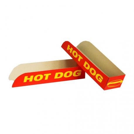 [ERPAMU000020] Soporte Hot-Dog impreso económico 179 x 42 x 40mm (2.500 uds)