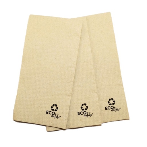 [ST90002] Servilletas 30x40 Nature/Kraft plegado 1/6 (2.400 uds)